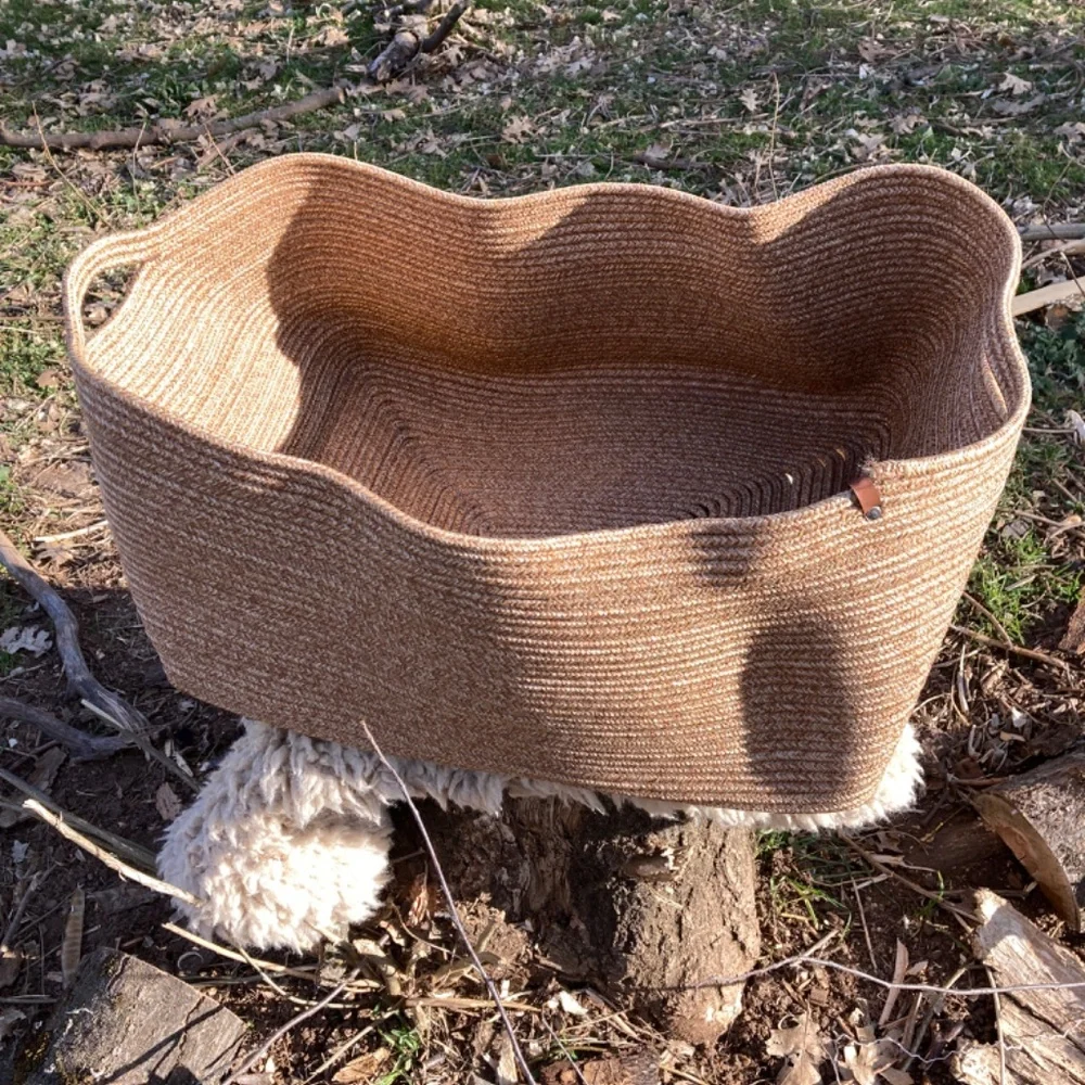 Large Woven Rope Basket - Picture 3 of 3